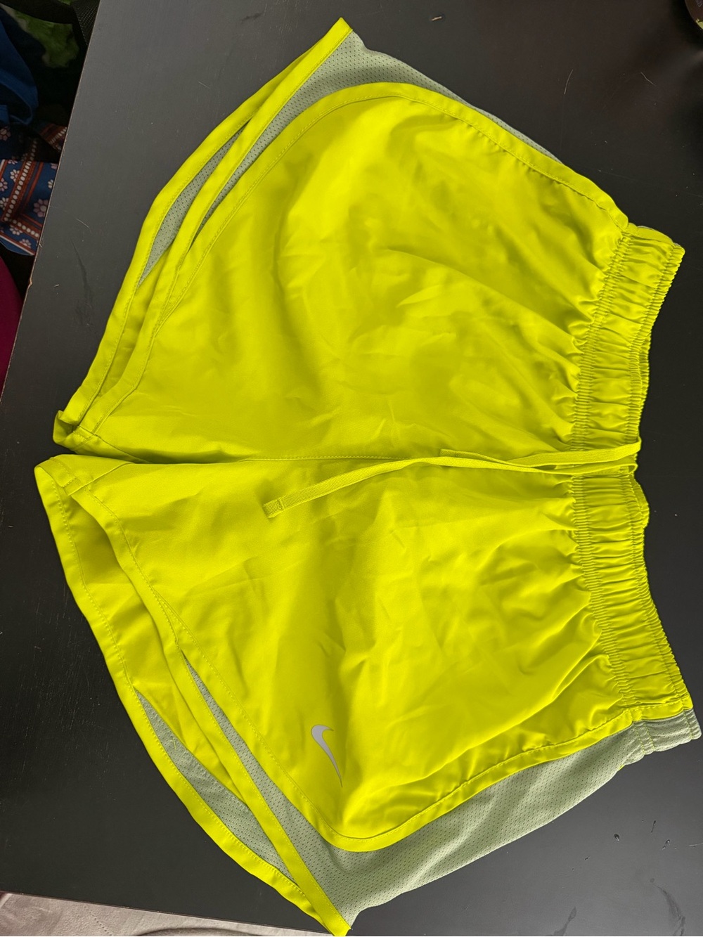 Nike Dri-fit Women’s Neon Yellow Running Shorts